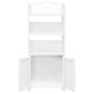 vidaXL Badezimmerschrank Albuquerque Holz Weiß 46x24x117,5 cm vidaXL Badezimmerschrank Albuquerque Holz Weiß 46x24x117,5 cm