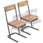 vidaXL Esszimmerstühle 2 Stk. Massivholz Teak vidaXL Esszimmerstühle 2 Stk. Massivholz Teak