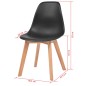 vidaXL Esszimmerstühle 2 Stk. Schwarz Kunststoff vidaXL Esszimmerstühle 2 Stk. Schwarz Kunststoff