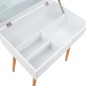vidaXL Schminktisch mit Spiegel MDF 60 x 40 x 75 cm vidaXL Schminktisch mit Spiegel MDF 60 x 40 x 75 cm