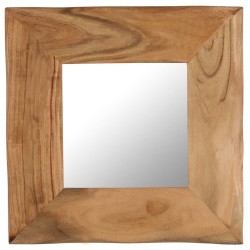 vidaXL Kosmetikspiegel 50 x 50 cm Akazie Massivholz