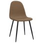 Esszimmerstühle 4 Stk. 45x54,5x87 cm Dunkelbraun Kunstleder Esszimmerstühle 4 Stk. 45x54,5x87 cm Dunkelbraun Kunstleder