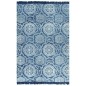 vidaXL Kelim-Teppich Baumwolle 160x230 cm mit Muster Blau vidaXL Kelim-Teppich Baumwolle 160x230 cm mit Muster Blau