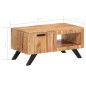 vidaXL Couchtisch Massivholz Akazie 90x50x45 cm vidaXL Couchtisch Massivholz Akazie 90x50x45 cm