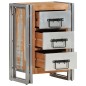 vidaXL Schubladenschrank 40x30x60 cm Altholz Massiv vidaXL Schubladenschrank 40x30x60 cm Altholz Massiv