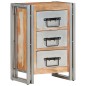 vidaXL Schubladenschrank 40x30x60 cm Altholz Massiv vidaXL Schubladenschrank 40x30x60 cm Altholz Massiv