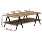 vidaXL Couchtisch 115x60x40 cm Altholz Massiv vidaXL Couchtisch 115x60x40 cm Altholz Massiv