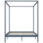 vidaXL Himmelbett-Gestell Grau Massivholz Kiefer 160 x 200 cm vidaXL Himmelbett-Gestell Grau Massivholz Kiefer 160 x 200 cm