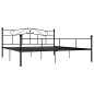 vidaXL Bettgestell Schwarz Metall 200×200 cm vidaXL Bettgestell Schwarz Metall 200×200 cm