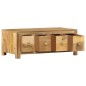 vidaXL Couchtisch mit 4 Schubladen 90 x 50 x 35 cm Massivholz Mango vidaXL Couchtisch mit 4 Schubladen 90 x 50 x 35 cm Massivholz Mango