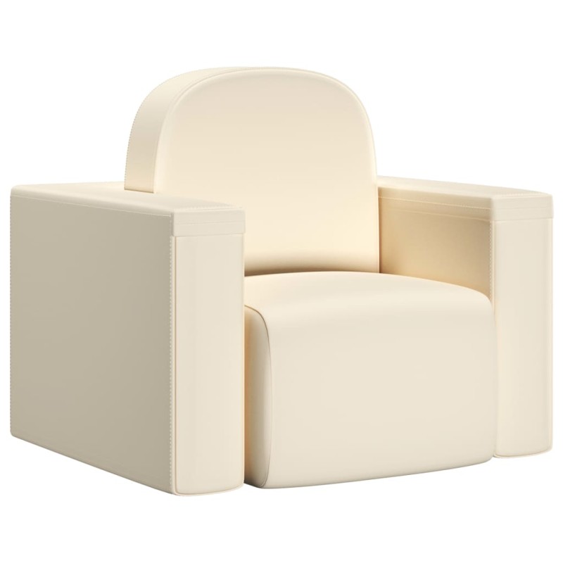 2-in-1 Kindersofa Weiß Kunstleder 2-in-1 Kindersofa Weiß Kunstleder