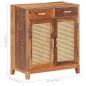 vidaXL Sideboard 65x35x75 cm Altholz Massiv vidaXL Sideboard 65x35x75 cm Altholz Massiv