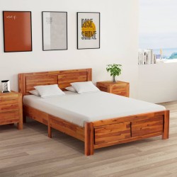 vidaXL Massivholzbett Akazie 120x200 cm