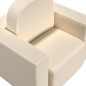 2-in-1 Kindersofa Weiß Kunstleder 2-in-1 Kindersofa Weiß Kunstleder