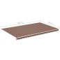 vidaXL Markisenbespannung Braun 5x3 m vidaXL Markisenbespannung Braun 5x3 m
