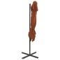 vidaXL Ampelschirm mit Lüftung Terrakotta-Rot 250x250 cm vidaXL Ampelschirm mit Lüftung Terrakotta-Rot 250x250 cm