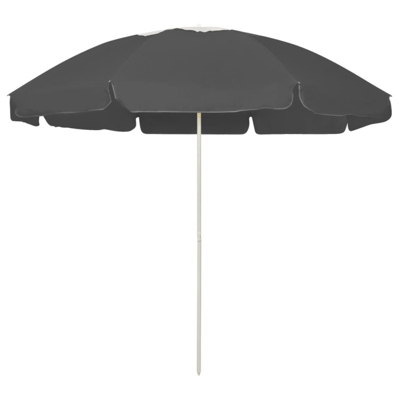 vidaXL Strandschirm Anthrazit 240 cm vidaXL Strandschirm Anthrazit 240 cm