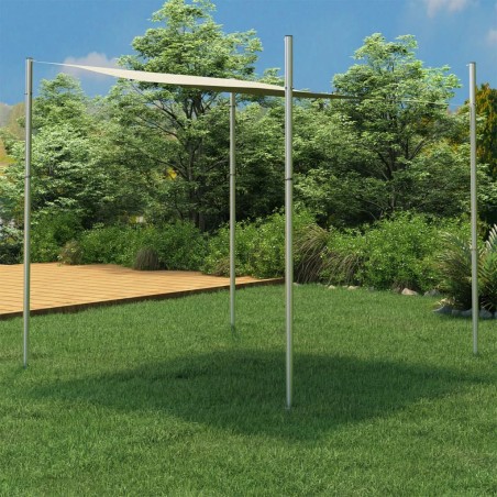 vidaXL Sonnensegel-Stange 250 cm Edelstahl