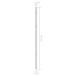 vidaXL Sonnensegel-Stange 250 cm Edelstahl vidaXL Sonnensegel-Stange 250 cm Edelstahl