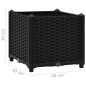 vidaXL Hochbeet 40x40x38 cm Polypropylen vidaXL Hochbeet 40x40x38 cm Polypropylen