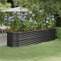 vidaXL Hochbeet Pulverbeschichteter Stahl 296x80x68 cm Anthrazit vidaXL Hochbeet Pulverbeschichteter Stahl 296x80x68 cm Anthrazit