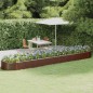 vidaXL Hochbeet Pulverbeschichteter Stahl 507x100x36 cm Braun vidaXL Hochbeet Pulverbeschichteter Stahl 507x100x36 cm Braun