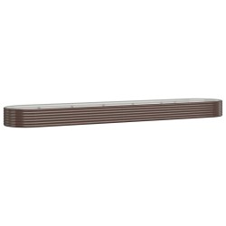 vidaXL Hochbeet Pulverbeschichteter Stahl 507x100x36 cm Braun