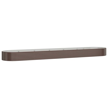 vidaXL Hochbeet Pulverbeschichteter Stahl 507x100x36 cm Braun