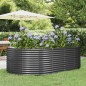 vidaXL Hochbeet Anthrazit 212x140x68 cm Pulverbeschichteter Stahl vidaXL Hochbeet Anthrazit 212x140x68 cm Pulverbeschichteter Stahl