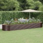 vidaXL Hochbeet Pulverbeschichteter Stahl 510x140x68 cm Braun vidaXL Hochbeet Pulverbeschichteter Stahl 510x140x68 cm Braun
