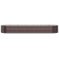 vidaXL Hochbeet Pulverbeschichteter Stahl 510x140x68 cm Braun vidaXL Hochbeet Pulverbeschichteter Stahl 510x140x68 cm Braun
