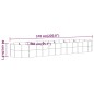 vidaXL Hochbeet Pulverbeschichteter Stahl 510x140x68 cm Braun vidaXL Hochbeet Pulverbeschichteter Stahl 510x140x68 cm Braun