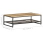 vidaXL Couchtisch 110x60x35 cm Recyceltes Massivholz vidaXL Couchtisch 110x60x35 cm Recyceltes Massivholz