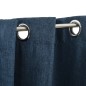 vidaXL Verdunkelungsvorhänge Ösen Leinenoptik 2 Stk. Blau 140x175 cm vidaXL Verdunkelungsvorhänge Ösen Leinenoptik 2 Stk. Blau 140x175 cm