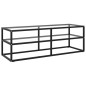 vidaXL TV-Schrank Schwarz mit Hartglas 120x40x40 cm vidaXL TV-Schrank Schwarz mit Hartglas 120x40x40 cm