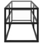 vidaXL TV-Schrank Schwarz mit Hartglas 120x40x40 cm vidaXL TV-Schrank Schwarz mit Hartglas 120x40x40 cm