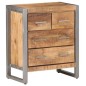 vidaXL Sideboard 60x35x70 cm Raues Mangoholz vidaXL Sideboard 60x35x70 cm Raues Mangoholz