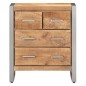 vidaXL Sideboard 60x35x70 cm Raues Mangoholz vidaXL Sideboard 60x35x70 cm Raues Mangoholz