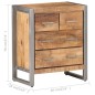 vidaXL Sideboard 60x35x70 cm Raues Mangoholz vidaXL Sideboard 60x35x70 cm Raues Mangoholz