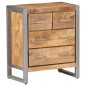 vidaXL Sideboard 60x35x70 cm Raues Mangoholz vidaXL Sideboard 60x35x70 cm Raues Mangoholz