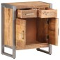 vidaXL Sideboard 60x35x72 cm Raues Mangoholz vidaXL Sideboard 60x35x72 cm Raues Mangoholz