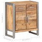 vidaXL Sideboard 60x35x72 cm Raues Mangoholz vidaXL Sideboard 60x35x72 cm Raues Mangoholz
