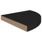 vidaXL Eck-Schweberegale 4 Stk. Schwarz 35x35x3,8 cm MDF vidaXL Eck-Schweberegale 4 Stk. Schwarz 35x35x3,8 cm MDF