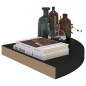 vidaXL Eck-Schweberegale 4 Stk. Schwarz 35x35x3,8 cm MDF vidaXL Eck-Schweberegale 4 Stk. Schwarz 35x35x3,8 cm MDF