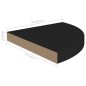 vidaXL Eck-Schweberegale 4 Stk. Schwarz 35x35x3,8 cm MDF vidaXL Eck-Schweberegale 4 Stk. Schwarz 35x35x3,8 cm MDF