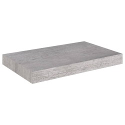vidaXL Schweberegal Betongrau 40x23x3,8 cm MDF 