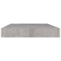 vidaXL Schweberegal Betongrau 40x23x3,8 cm MDF vidaXL Schweberegal Betongrau 40x23x3,8 cm MDF