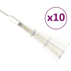 vidaXL Feuerwerk-Lichter 10 Stk. Weihnachtsdeko Blau 20 cm 1400 LEDs