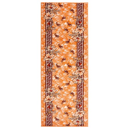 vidaXL Teppichläufer BCF Terrakottarot 100x350 cm