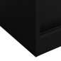vidaXL Büroschrank mit Schiebetür Schwarz 90x40x90 cm Stahl vidaXL Büroschrank mit Schiebetür Schwarz 90x40x90 cm Stahl
